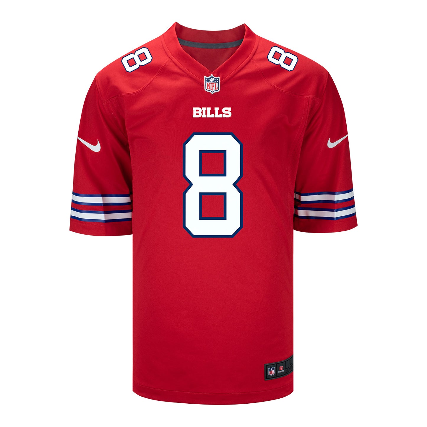 Nike Game Red Alternate Terrel Bernard Jersey In Red - Front View