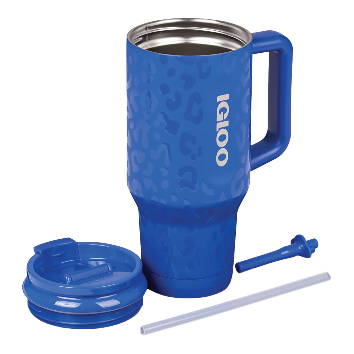 Buffalo Bills Igloo 32 oz Cheetah Print Tumbler In Blue - Front View