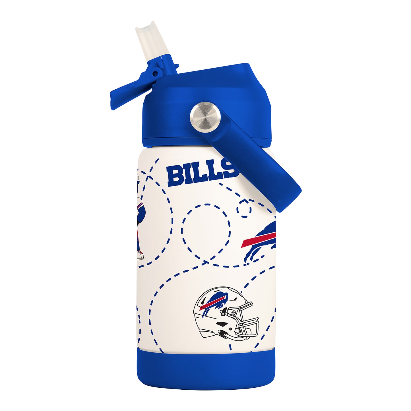 Billy Buffalo Kids Cup In White - Left Side View
