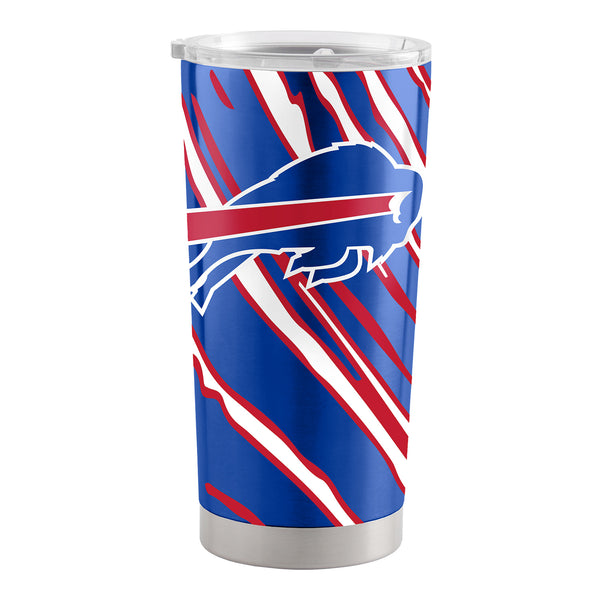 Logo Brands Bills Mafia 20 Oz. Stainless Steel Tumbler In Blue, Red & White - Front View