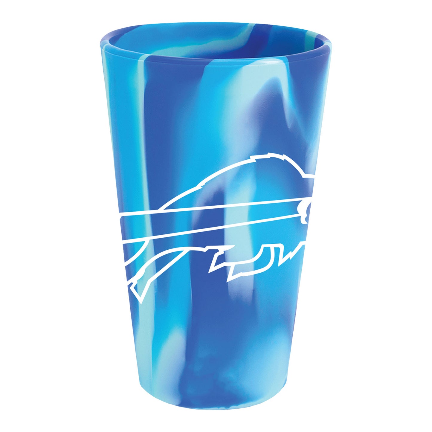 Buffalo Bills Fashion Silicone 16 oz Pint - Front View