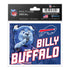 Billy Buffalo 3.75" x 4.25" Decal In Blue