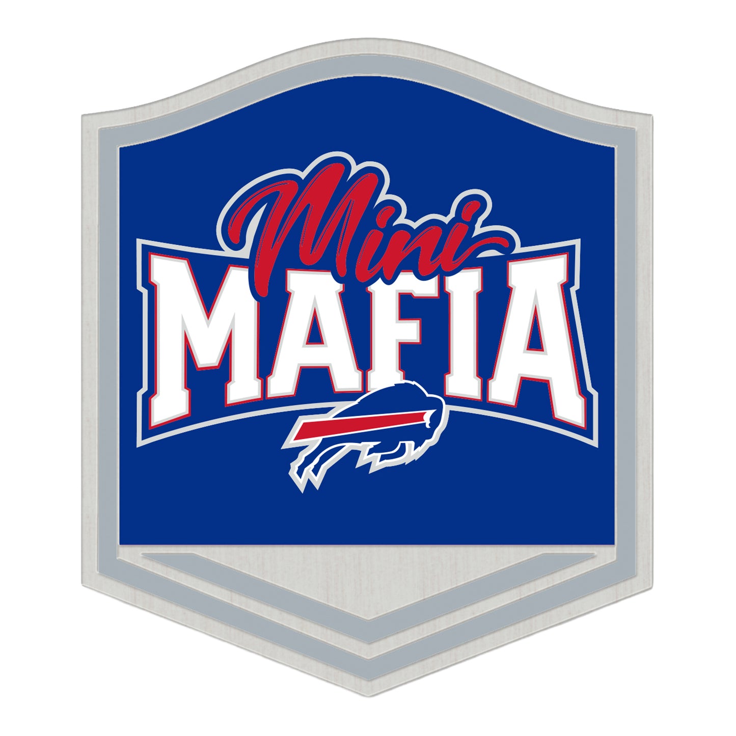 Buffalo Bills Mini Mafia Hatpin In Blue - Front View