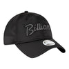 Ladies Bills New Era 9TWENTY Billieve Adjustable Hat In Black - Front Right View