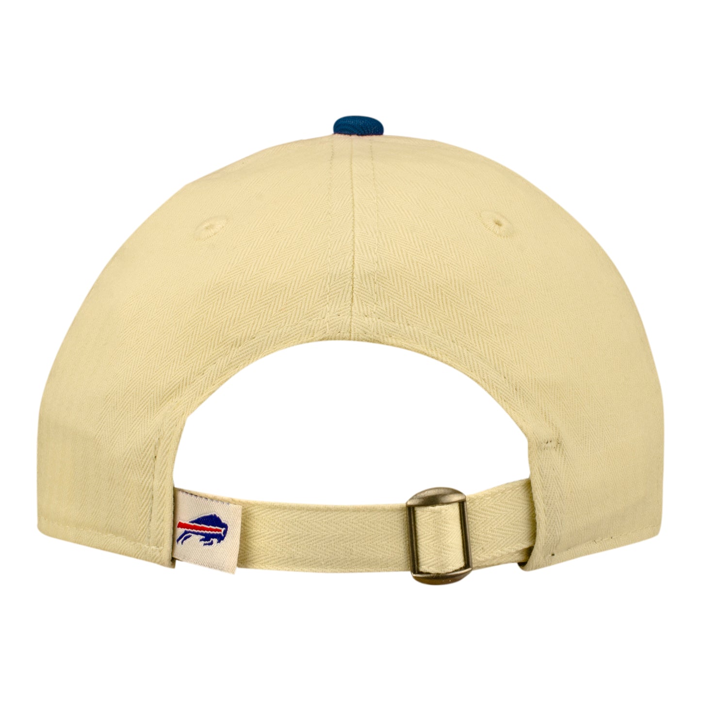 Ladies Buffalo Bills New Era 9TWENTY Cursive Script Hat In White - Back View