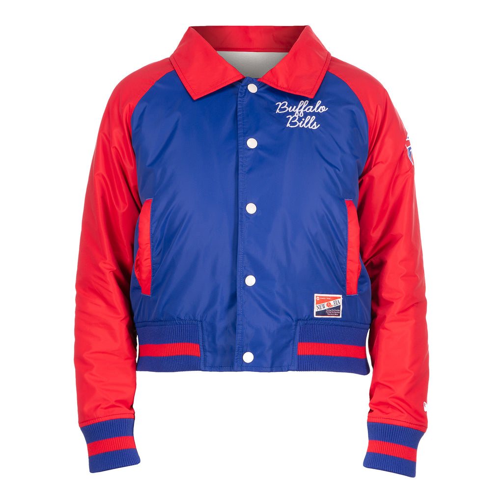 Buffalo Bills Blue Satin Bomber Jacket