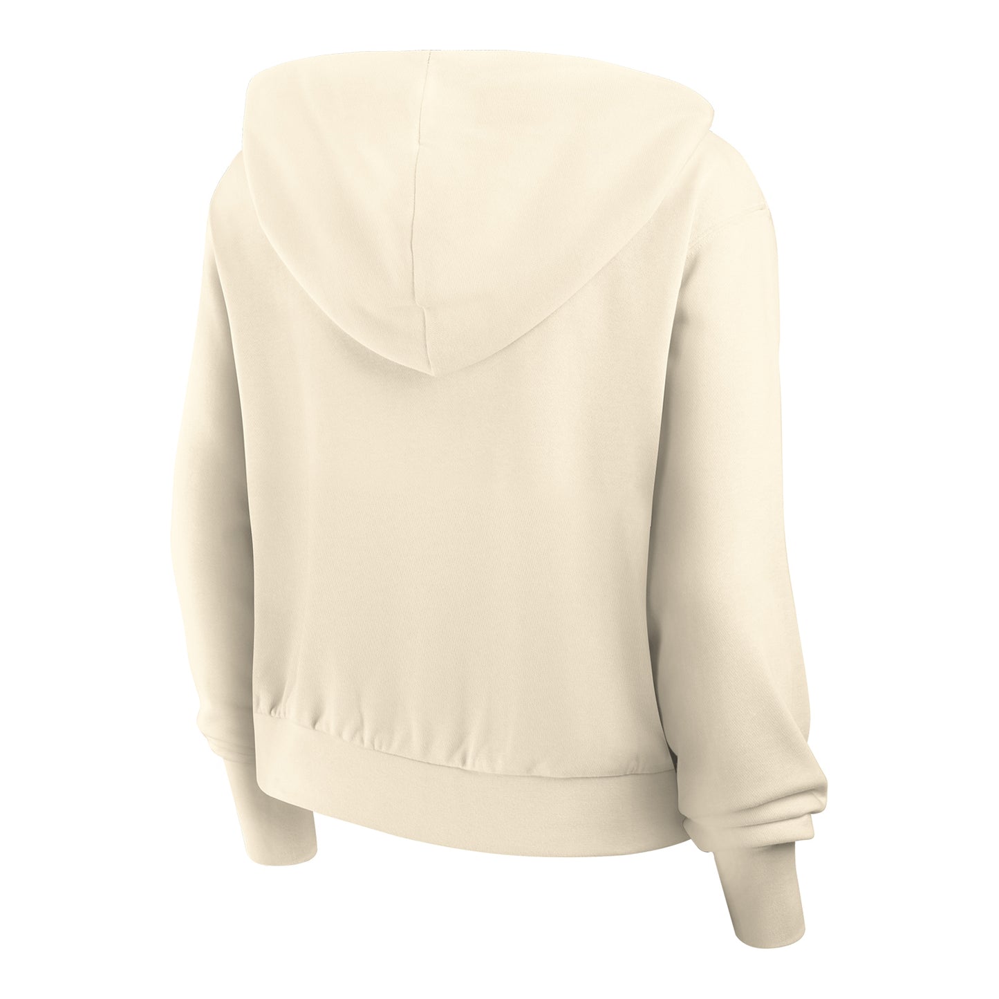 Ladies Buffalo Bills Nike Full-Zip Hooded Jacket In Cream - Back View