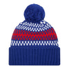 Bills New Era Cozy Ladies Knit Hat In Blue - Back View