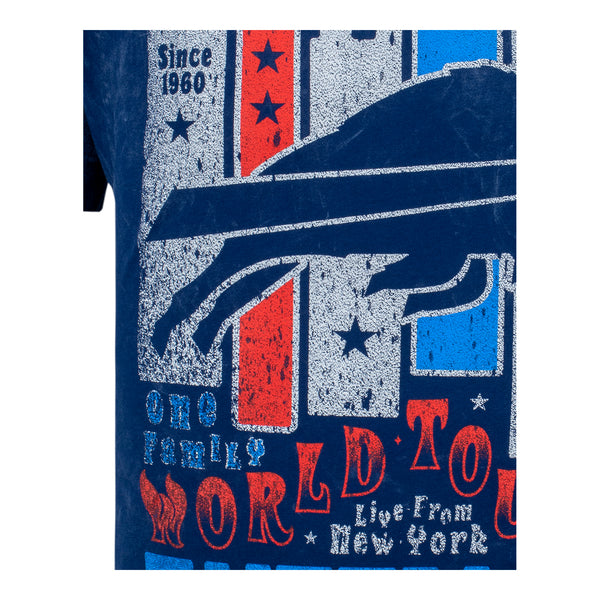 Wild Collective Buffalo Bills Unisex Band T-Shirt In Blue - Zoom View On Front Graphic