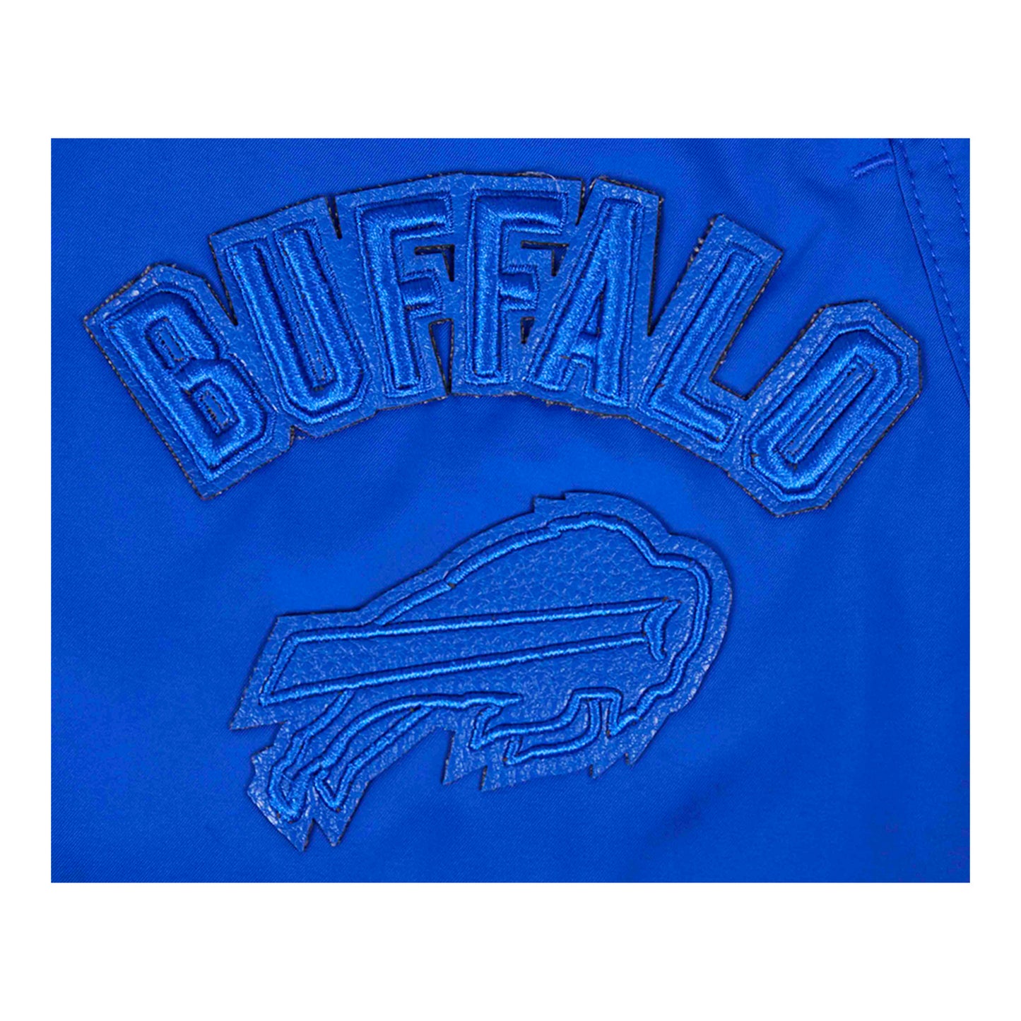 Ladies Buffalo Bills Pro Standard Triple Royal Woven Short In Blue - Logo View