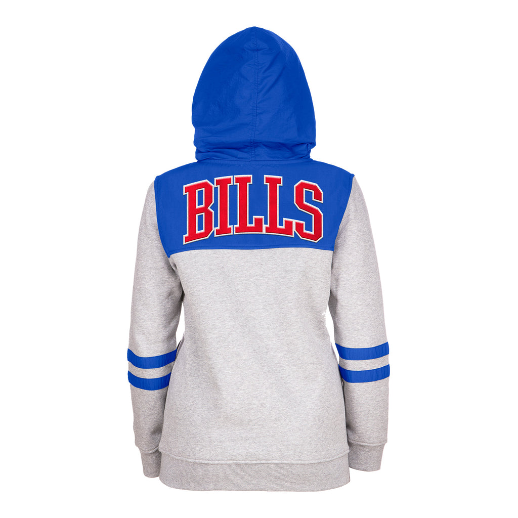 Ladies Buffalo Bills Nike Off-Center Fleece Full-Zip Jacket