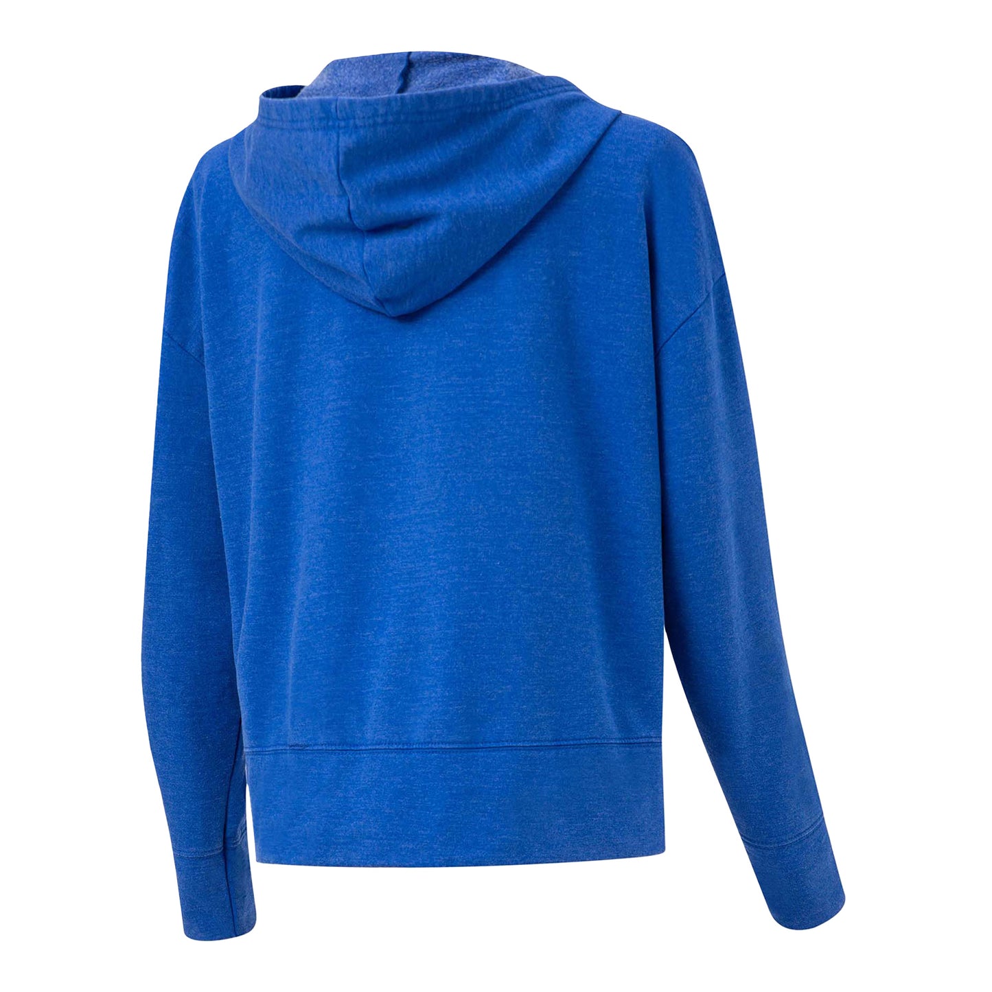 Ladies Buffalo Bills Tonal Pullover Hoodie In Blue - Back View