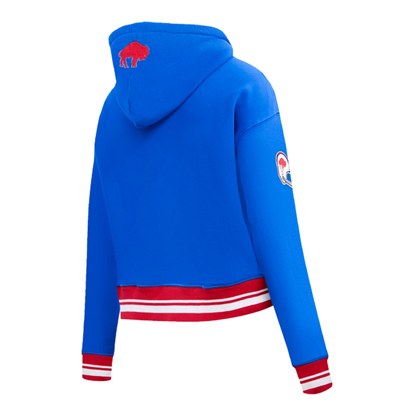Ladies Buffalo Bills Pro Standard Retro Classic Pullover Hoodie - Side View