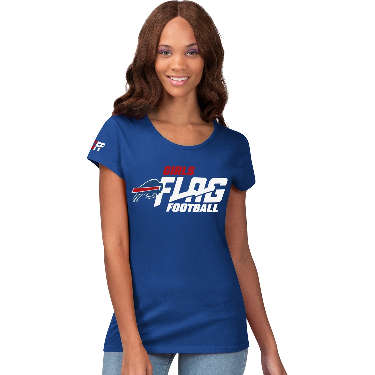 Buffalo Bills Girls Flag Football T-Shirt Ladies – The Bills Store