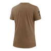 Ladies Bills Nike 2023 Salute to Service T-Shirt In Brown - Back View