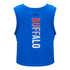 Ladies Bills Pro Standard Ombre Boxy Tank Top In Blue - Back View