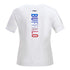 Ladies Bills Pro Standard Ombre Slim Fit T-Shirt In White - Back View