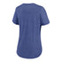 Bills Women's Nike Triblend Fashion Top In Blue - Back View