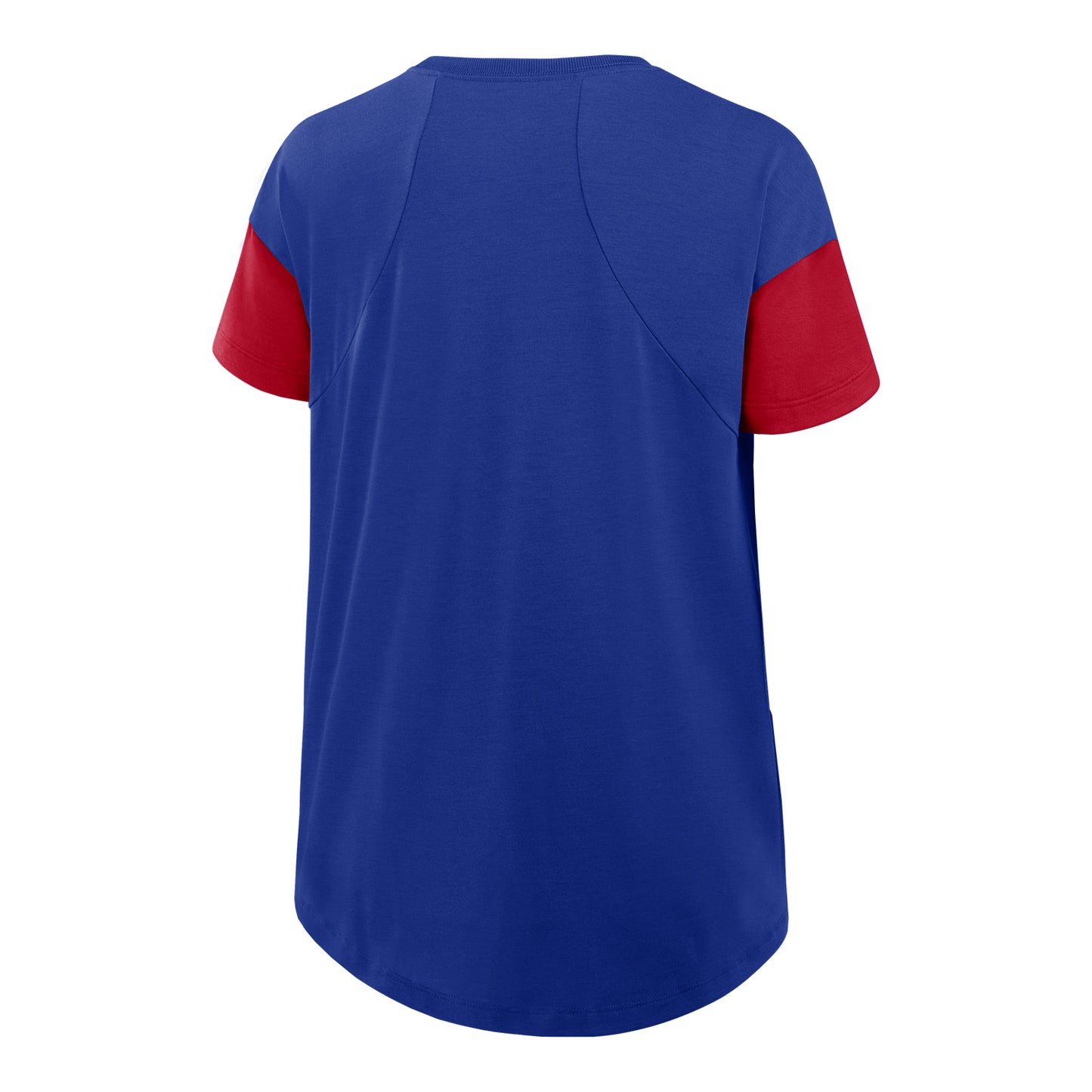 Ladies Buffalo Bills Nike Flowy Fashion T-Shirt In Blue - Back View