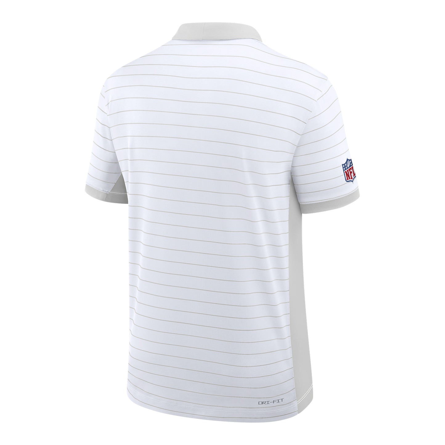 Buffalo Bills Nike 2025 Sideline Victory Stripe Polo - White - Back View