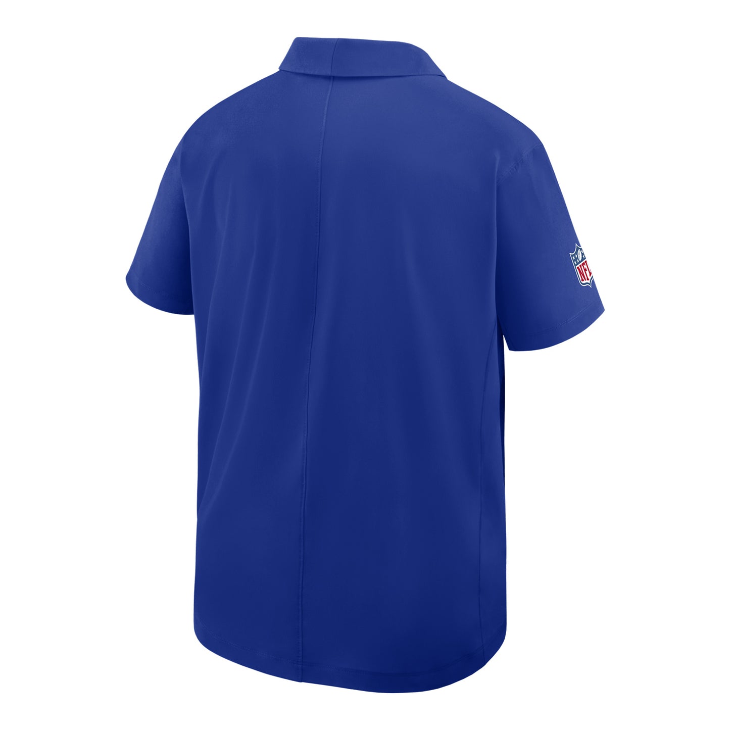 Bills Nike Sideline Dri-FIT Woven Polo - Blue - Back View