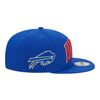 New Era Bills Golden 59FIFTY Snapback Hat In Blue - Right Side View