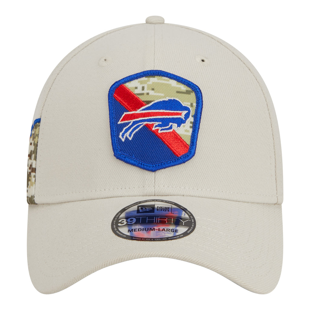 New Era / Men's Buffalo Bills Salute to Service 39Thirty Black Stretch Fit  Hat