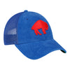 New Era Bills 9FORTY Corduroy Trucker Adjustable Hat In Blue - Front Right View