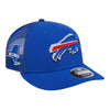 Bills New Era 2024 NFL Draft 9FIFTY Snapback Hat In Blue - Front Right View