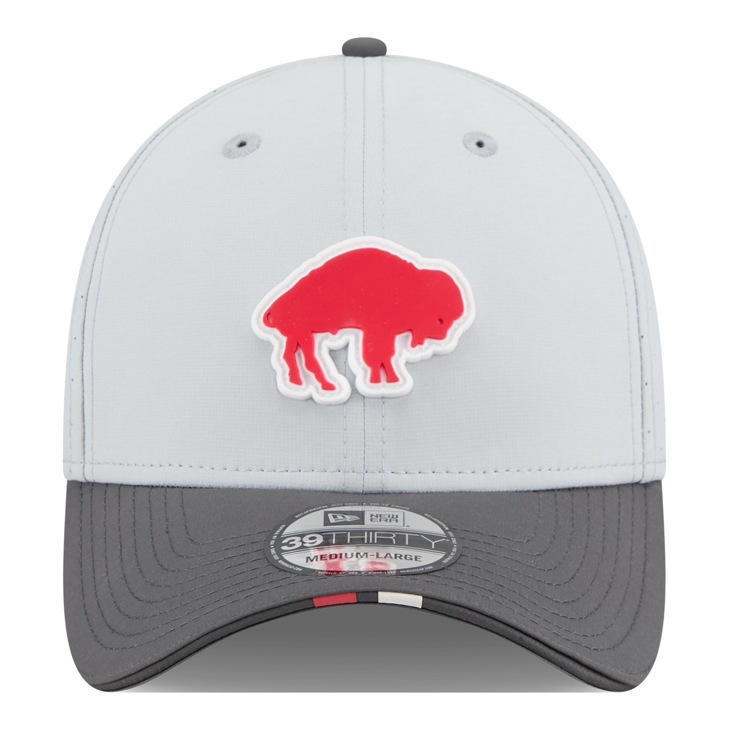 New Era 39THIRTY Bills Training Camp Hat - Grey - Front View