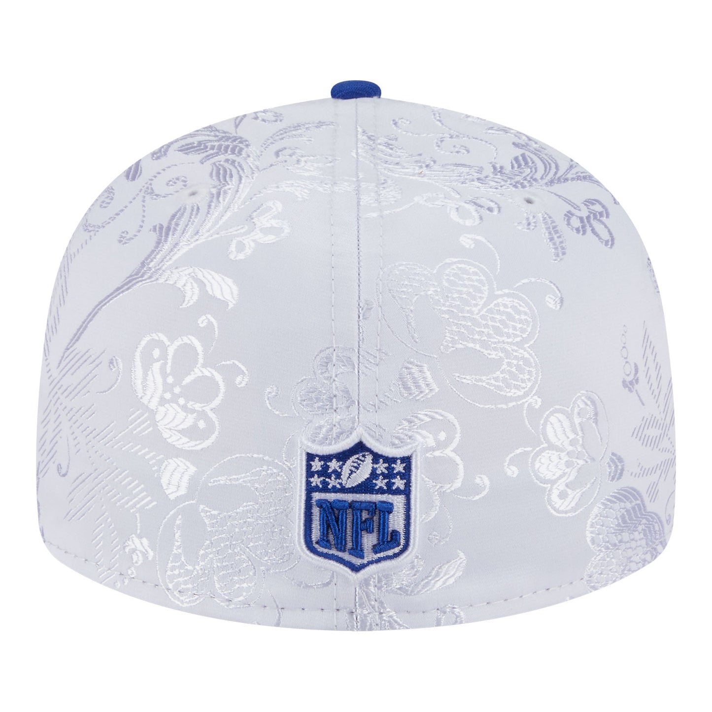 New Era Buffalo Bills 59FIFTY Day Low Profile Fitted Hat In White - Back View