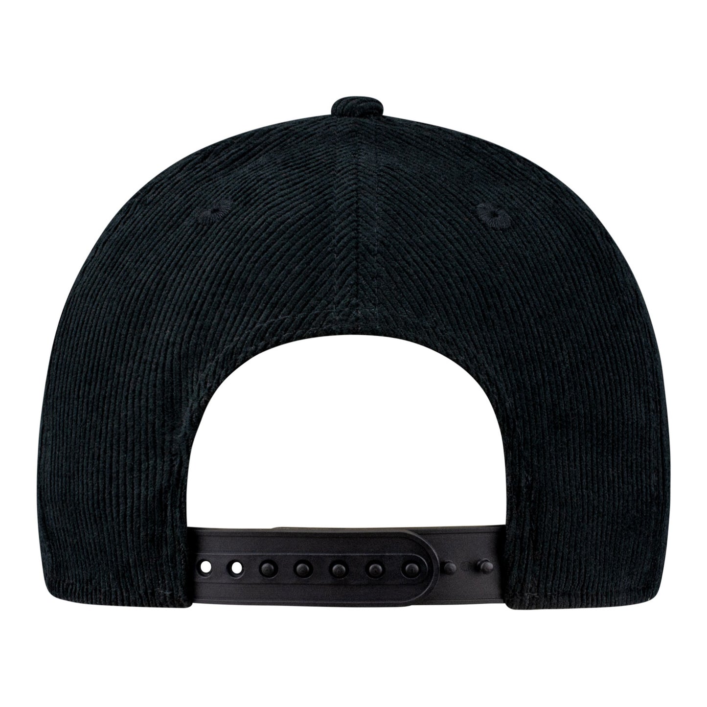 Buffalo Bills New Era 9FORTY Cord Script Hat - Black - Back View