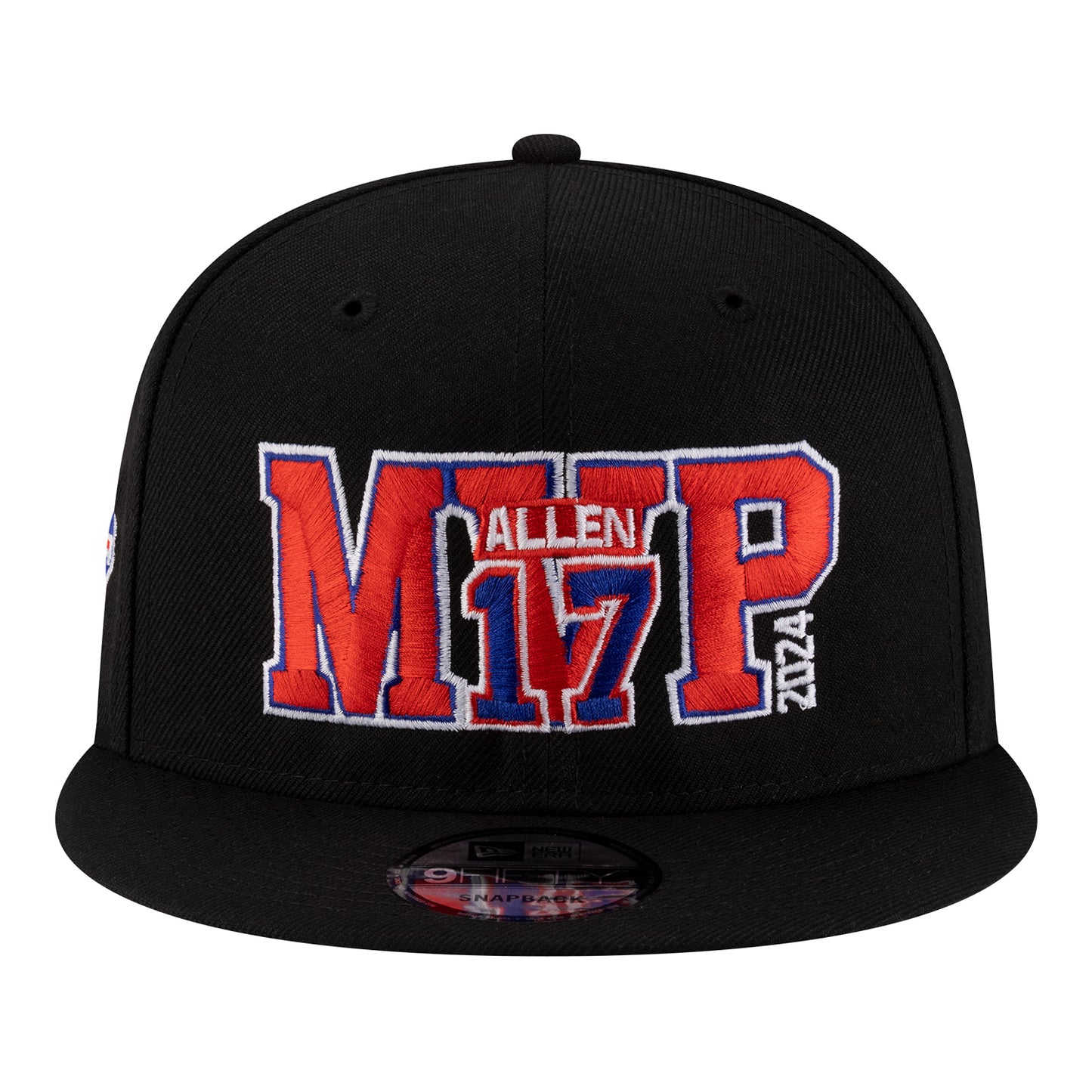 New Era 9FIFTY Josh Allen MVP Hat In Black - Front View