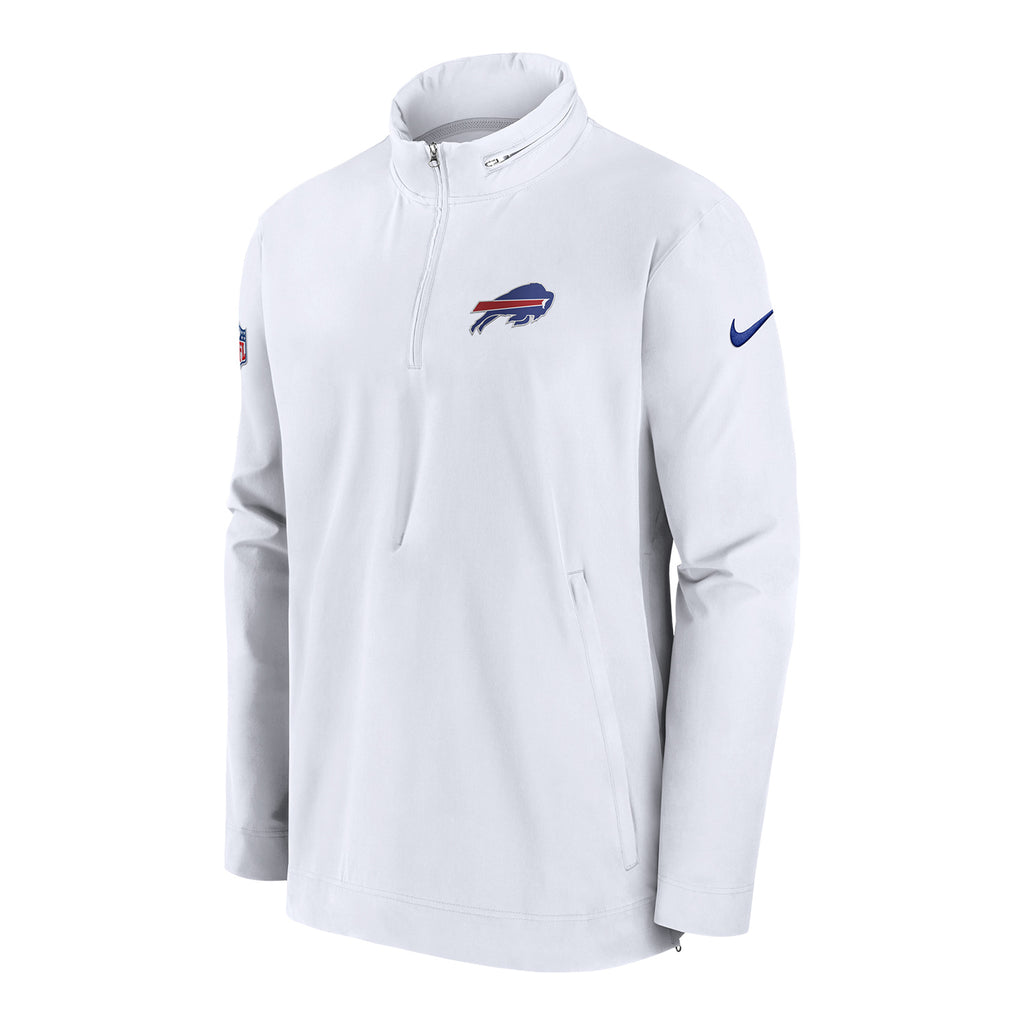 Nike Buffalo Bills Royal Sideline Coach Short Sleeve Hoodie Quarter-Zip  Jacket