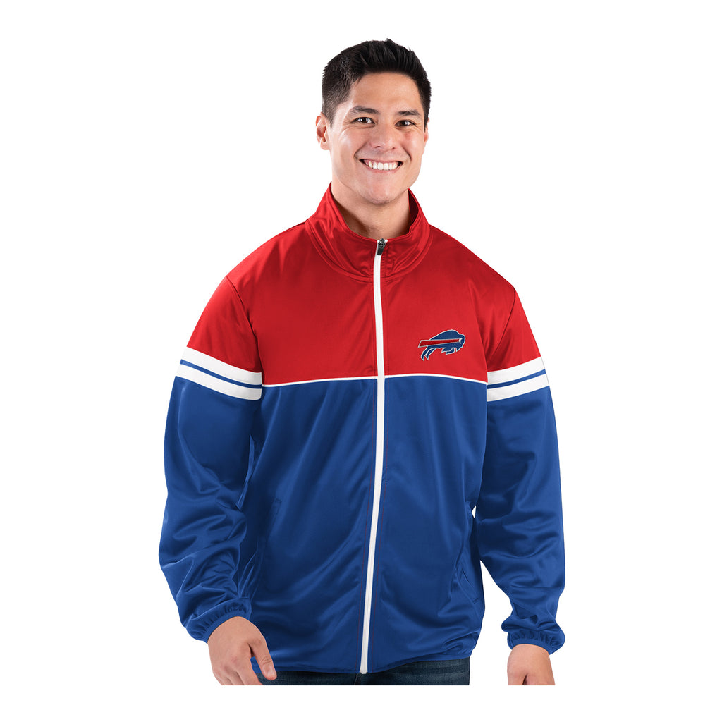 Buffalo Bills Blue NFL Cold Front Polyfill Full Zip Hooded Jacket By G-III