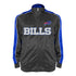 Big & Tall Bills Team Wordmark Full Zip Jacket In Grey - Front View