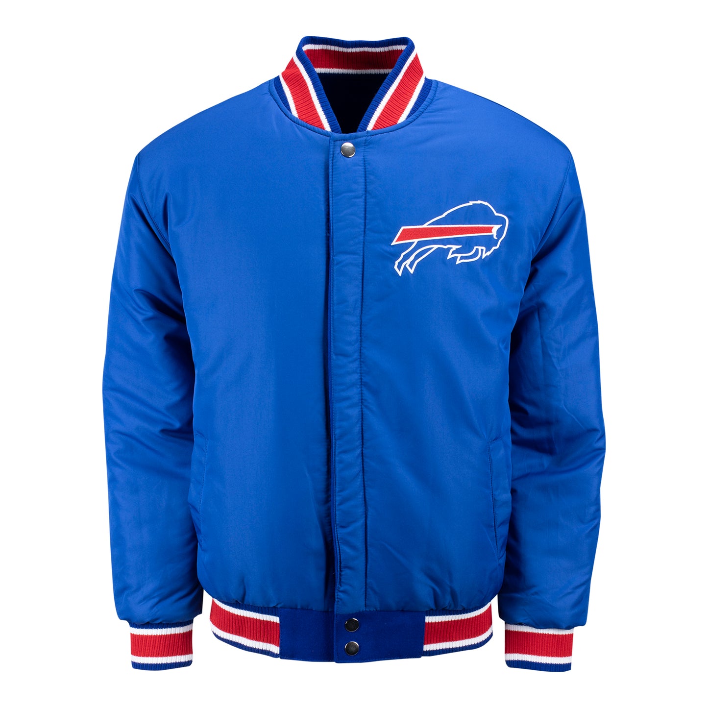 JH Design Buffalo Bills Sublimated Full-Zip Jacket - Front Reversible View