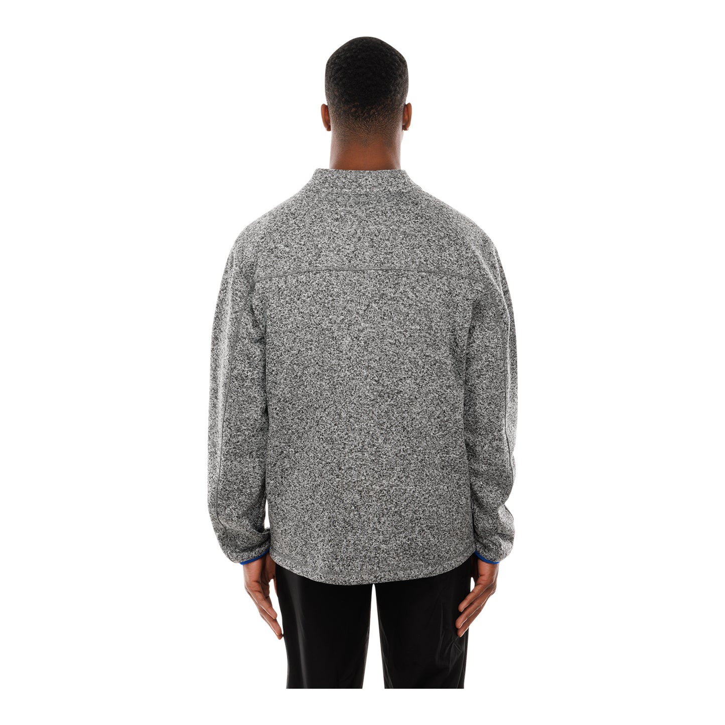 Buffalo Bills New Era Primary Logo Full Zip Jacket In Grey - Back View