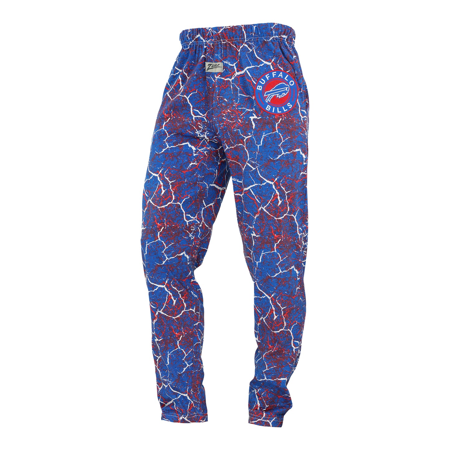 Buffalo Bills Zubaz Marble Pants In Multi-Color - Front View