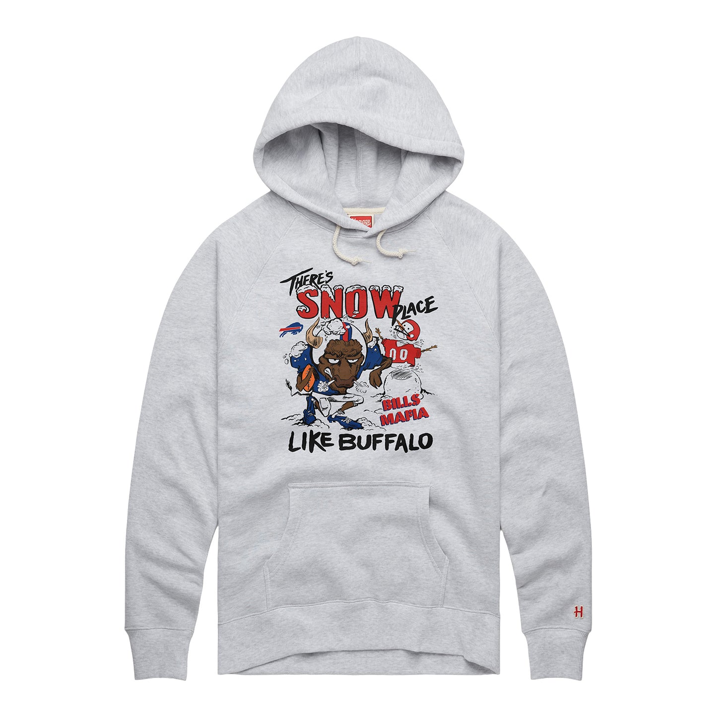 Buffalo Bills "Snow Place Like Buffalo" Hoodie - Front View