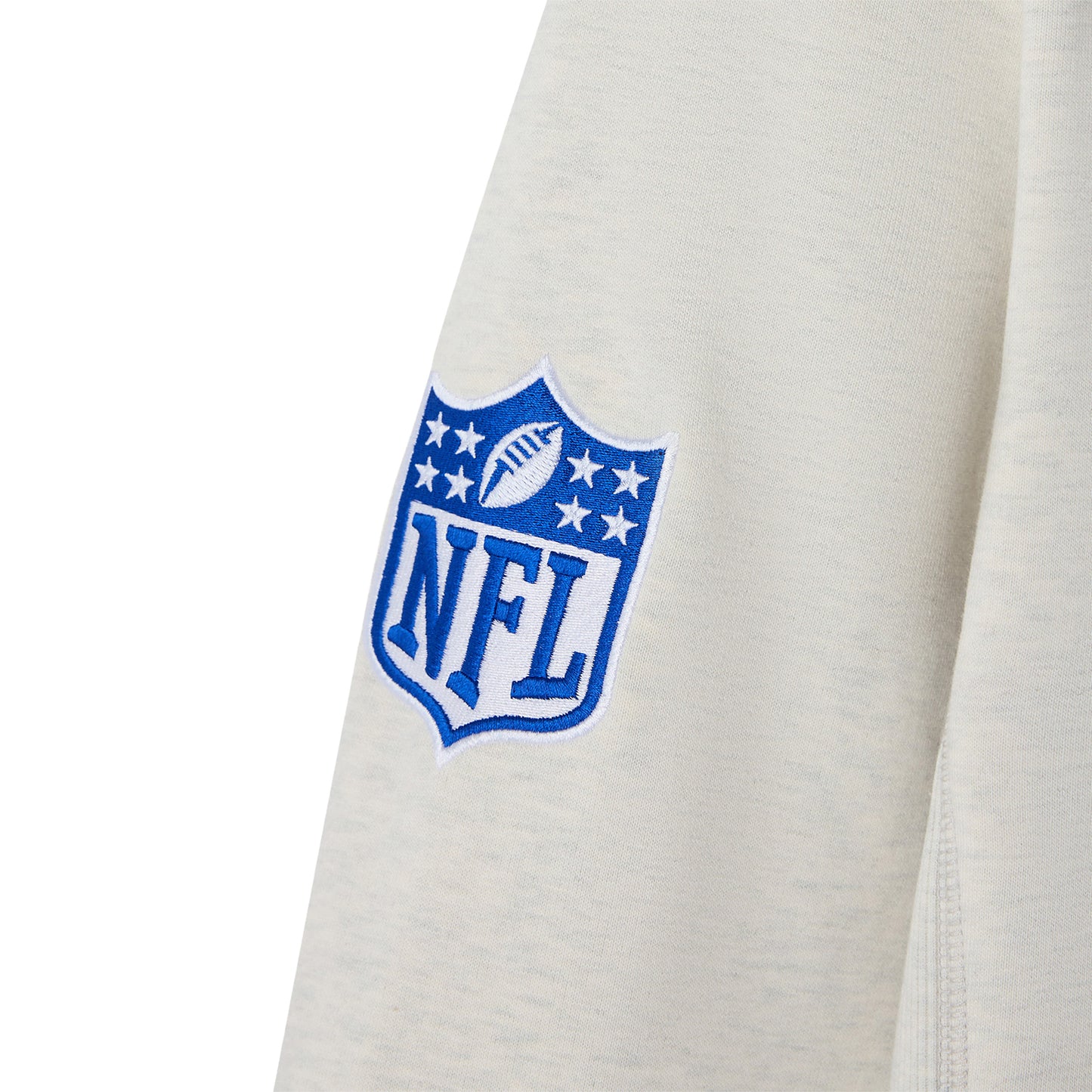 Buffalo Bills OVO Property Of Crewneck In White - Arm Patch View