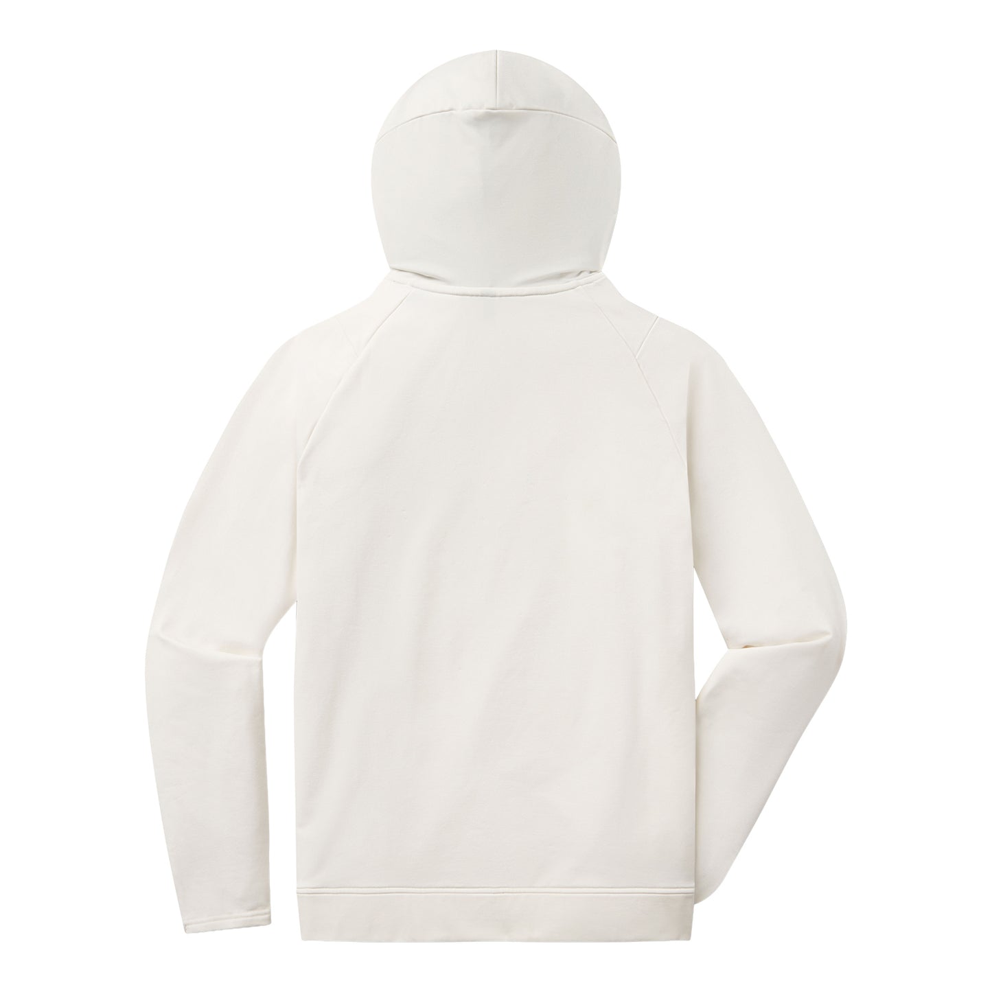 Buffalo Bills UNRL Crossover Hoodie In Cream - Back View