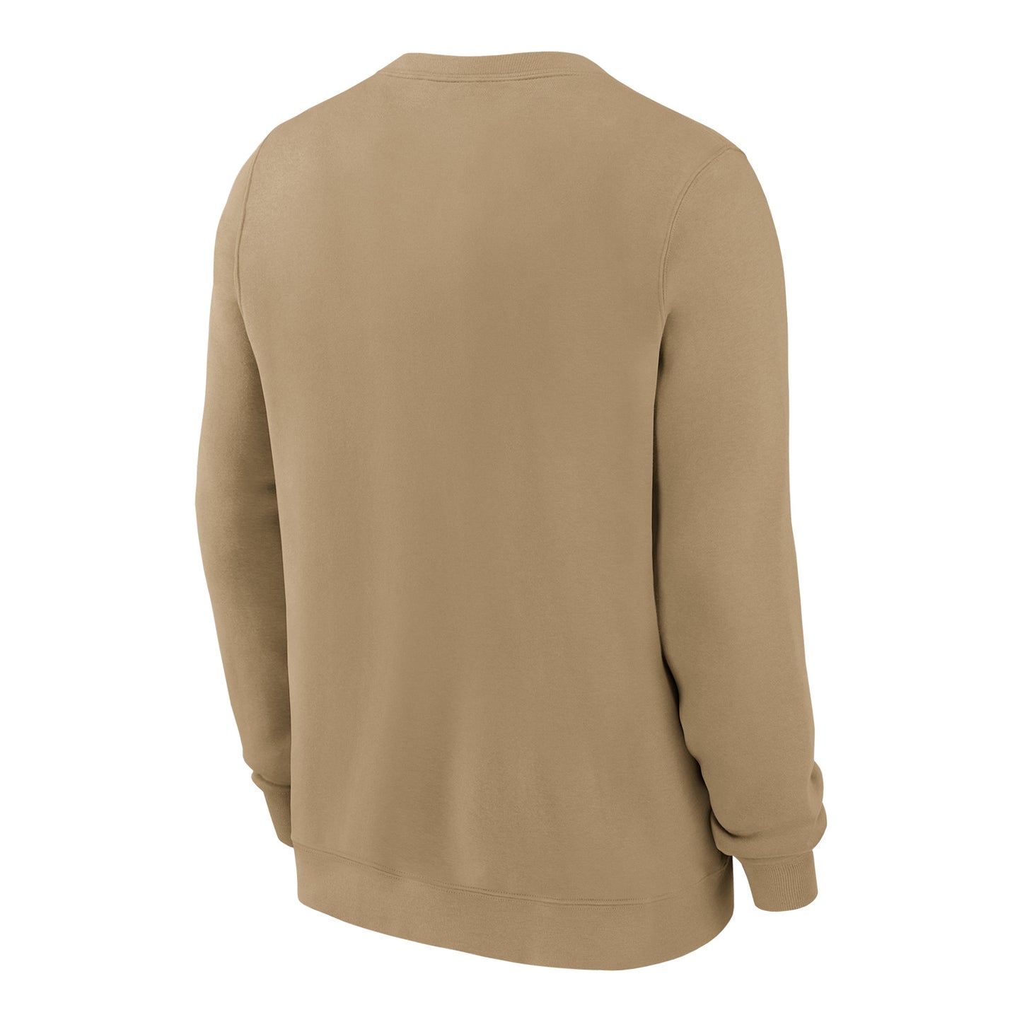 Buffalo Bills Nike Rewind Classic Logo Crew Neck In Tan - Back View
