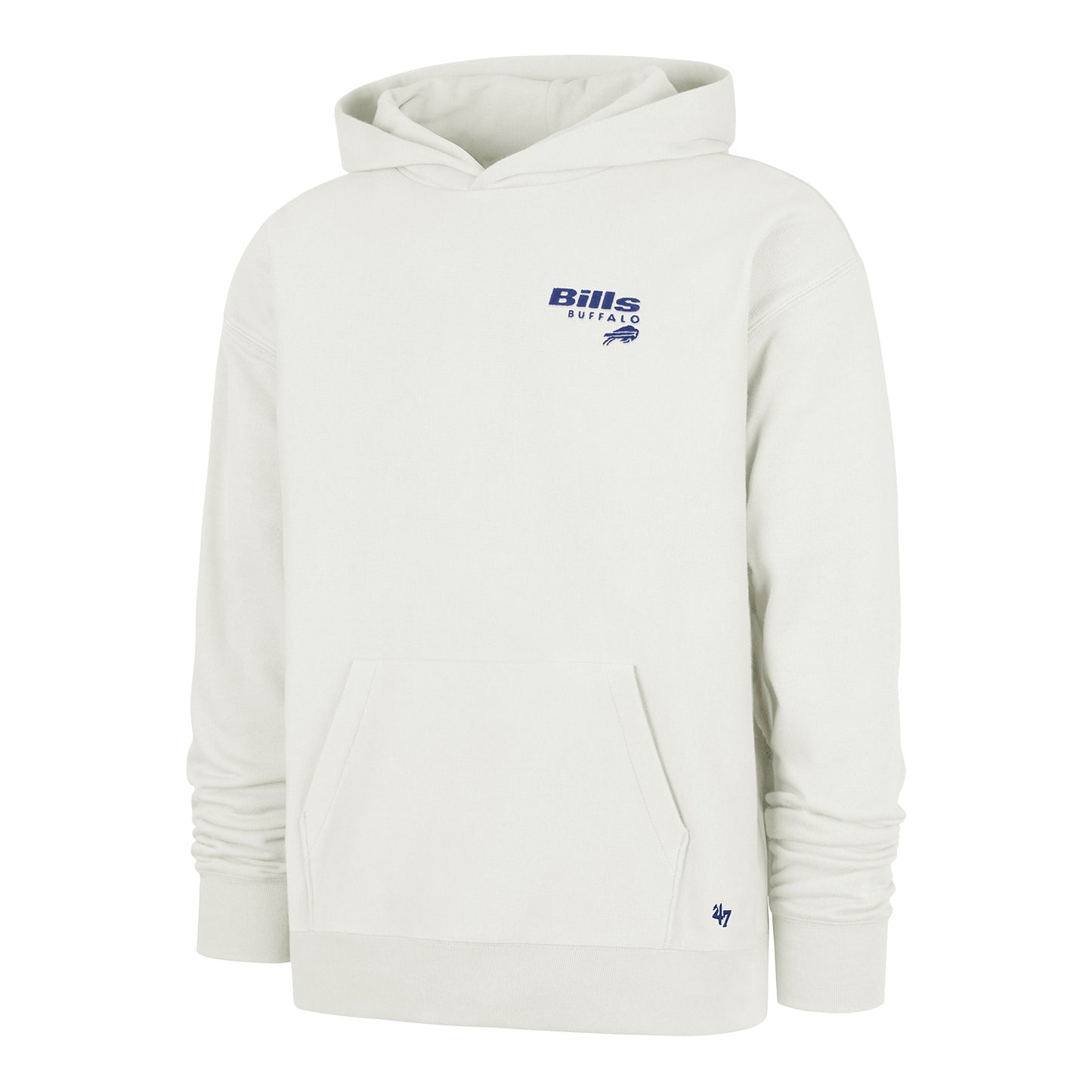 Buffalo Bills '47 Brand Triple Foundation Hoodie In White - Front View