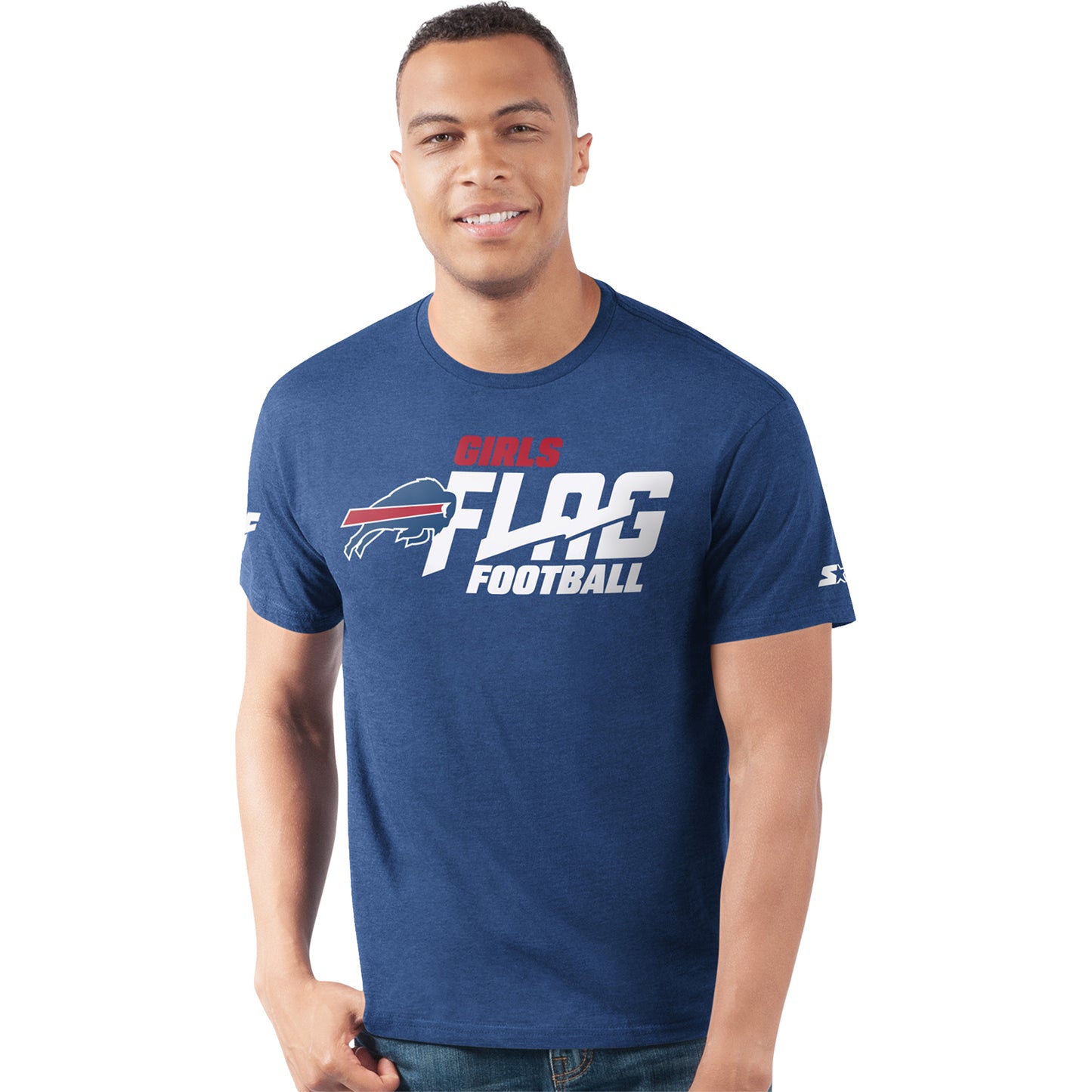 Buffalo Bills Girls Flag Football T-Shirt - Mens - Front View