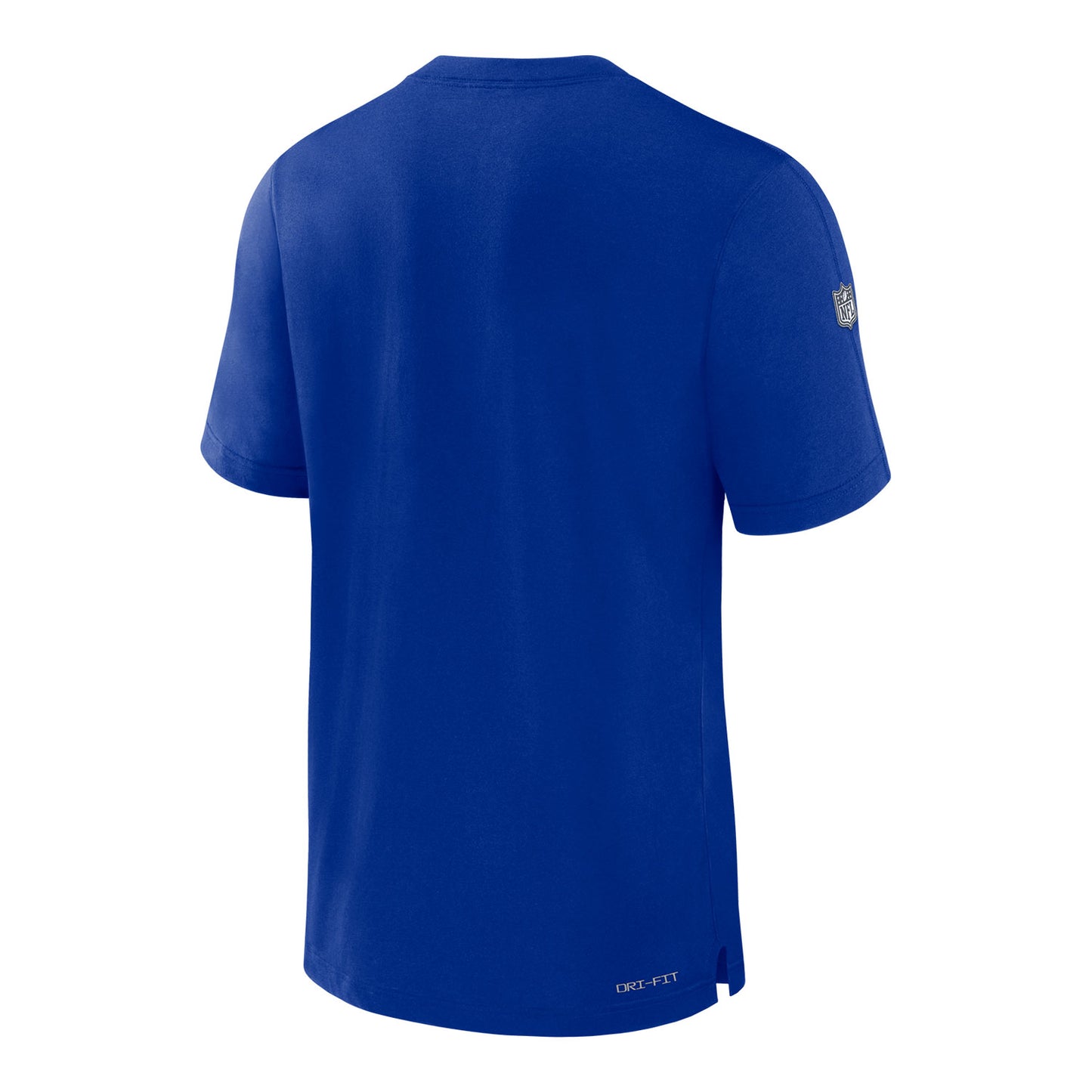 Nike Buffalo Bills Sideline Drifit Player Top T-Shirt In Blue - Back View