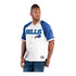 Starter Buffalo Bills Wordmark Button-Up T-Shirt In White - Front View