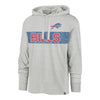'47 Brand Bills Field Franklin Long Sleeve Hooded T-Shirt In Grey, Red & Blue - Front View