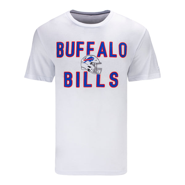 Starter Buffalo Bills Team Helmet Wordmark T-Shirt In White - Front View