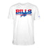 New Era Buffalo Bills Gradient Wordmark T-Shirt In White - Front View